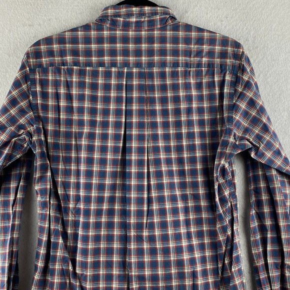 Uniqlo Button-Up Shirt Mens XS X-Small Multicolor Plaid Long Sleeve Pocket - Picture 13 of 15